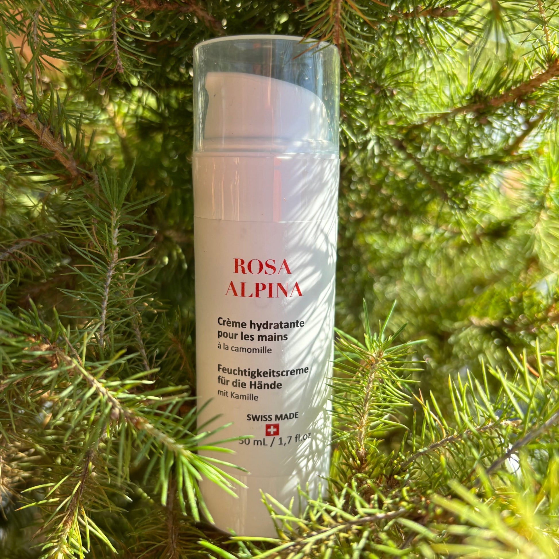 Crème hydratante pour les mains aux plantes des Alpes suisses 50 ml